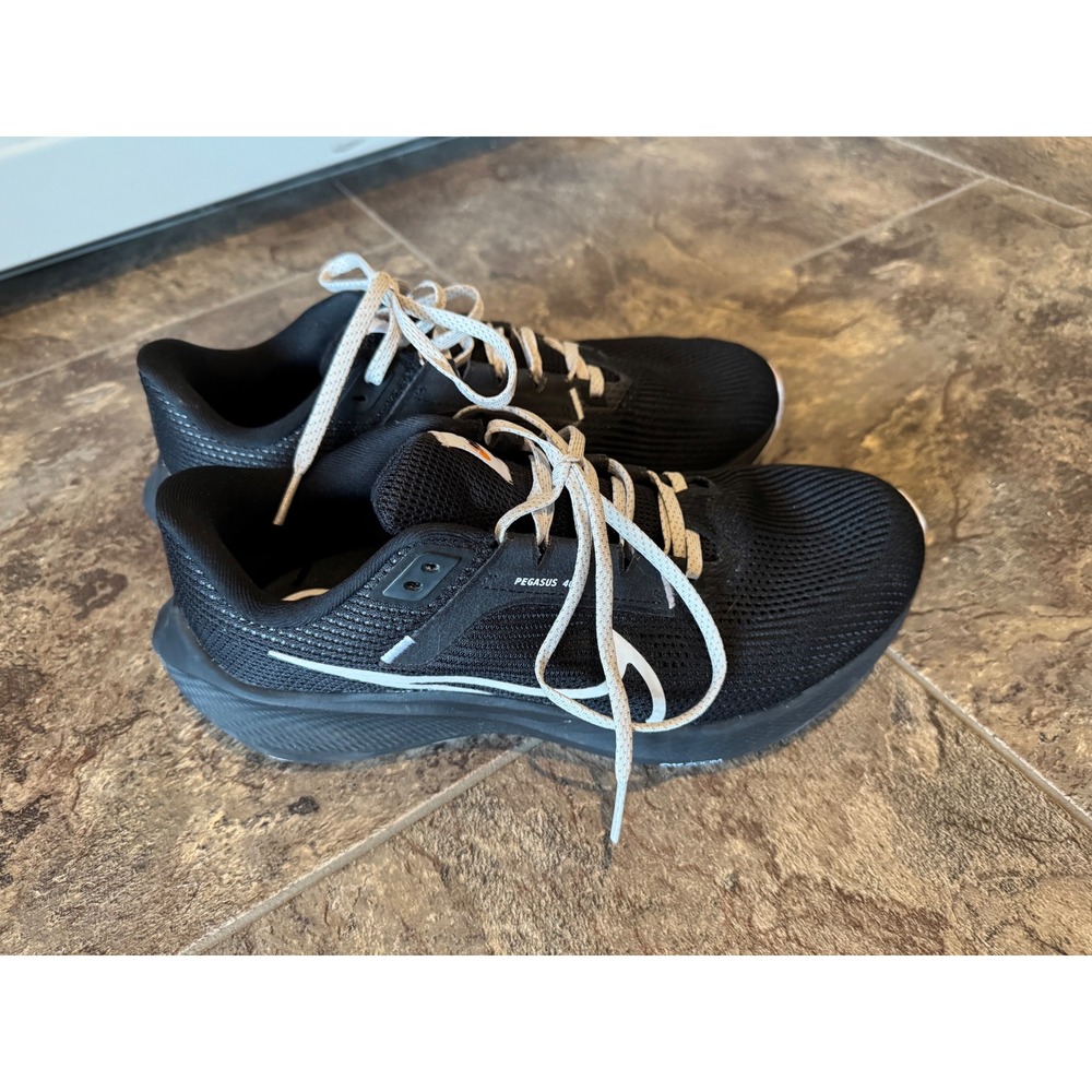 Nike Pegasus 40 Running Shoes Cushioned‎ Athletic Sneakers Black Men's 8W